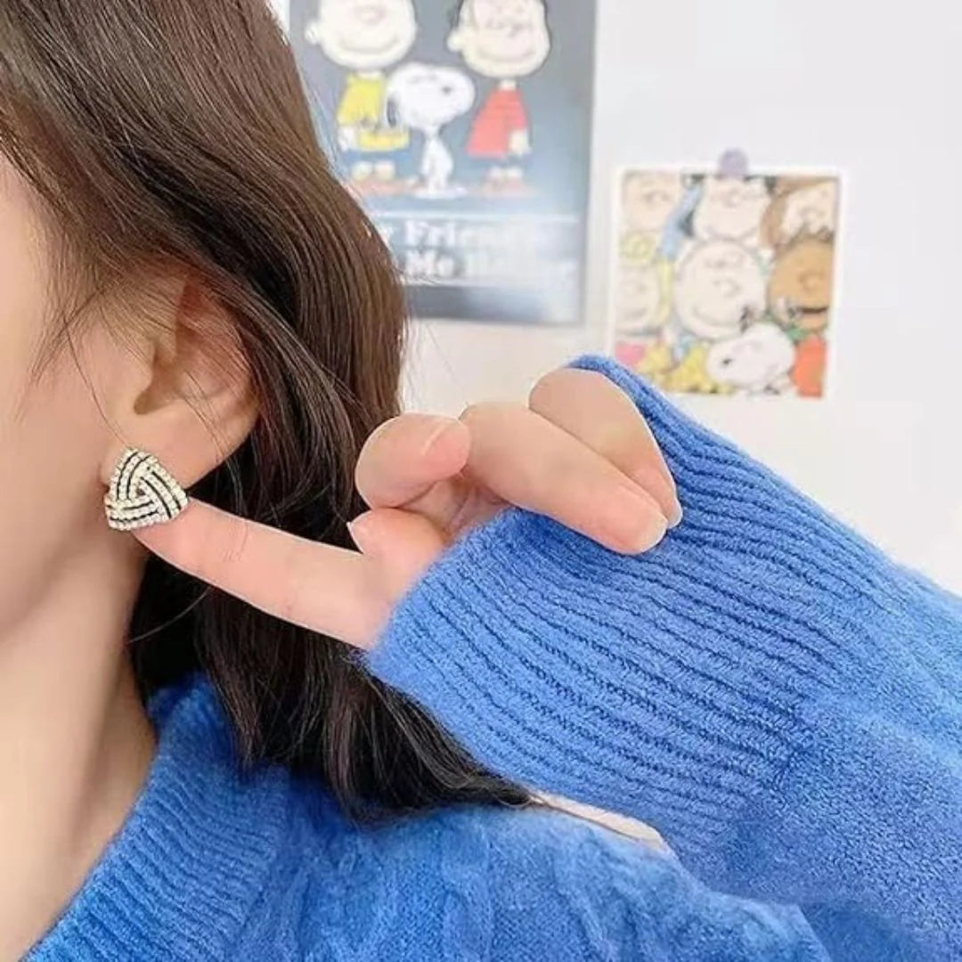 Love Triangle Stud Earrings