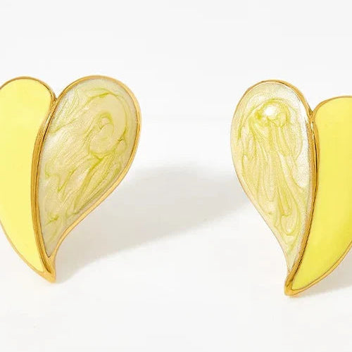Cute Love Heart Stud Earrings
