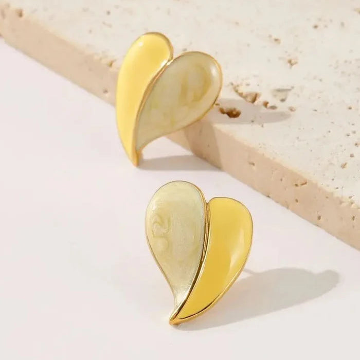 Cute Love Heart Stud Earrings