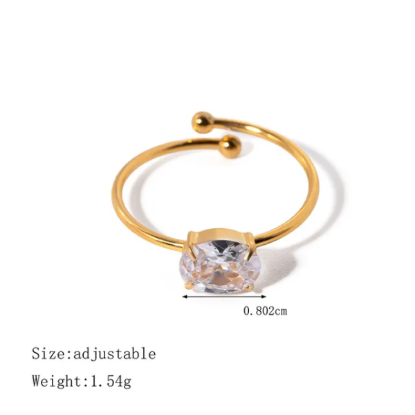 SIA 18K GOLD PLATED DAINTY RING