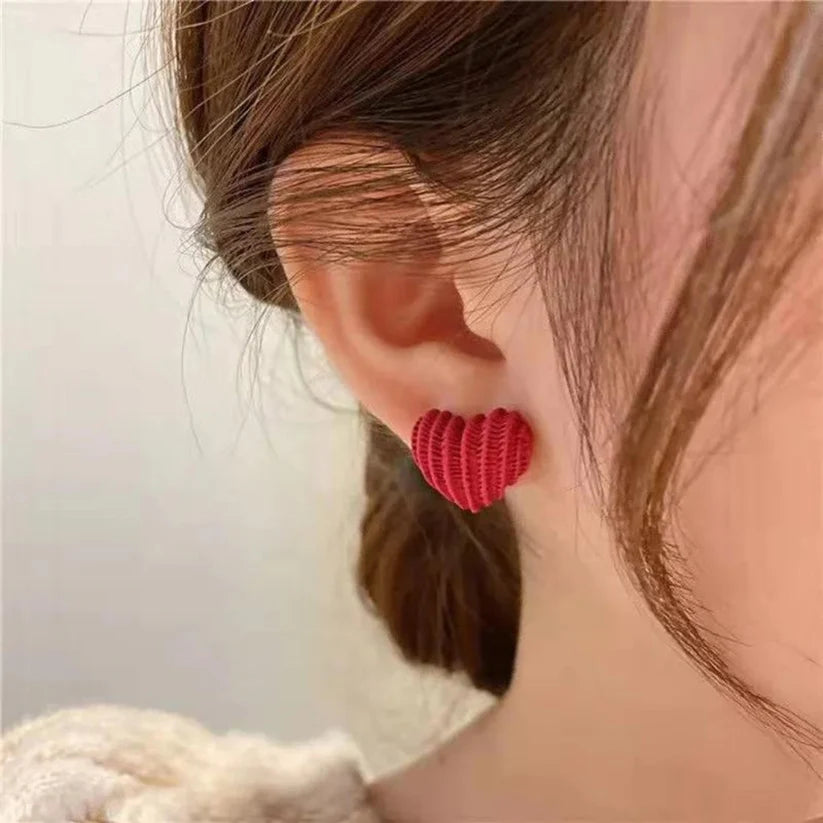 Red Heart Earrings