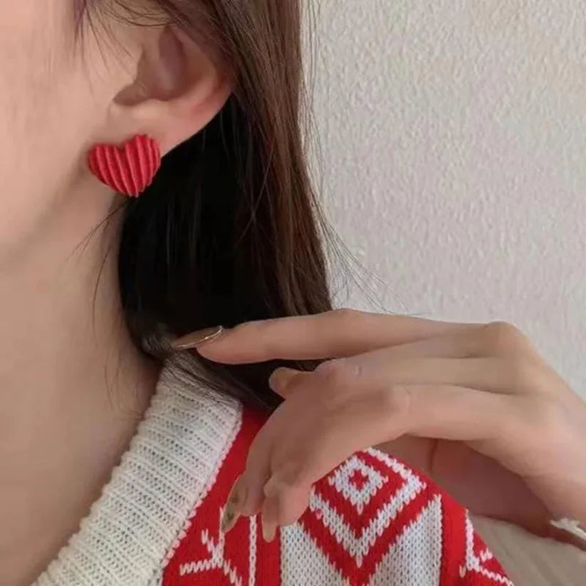 Red Heart Earrings