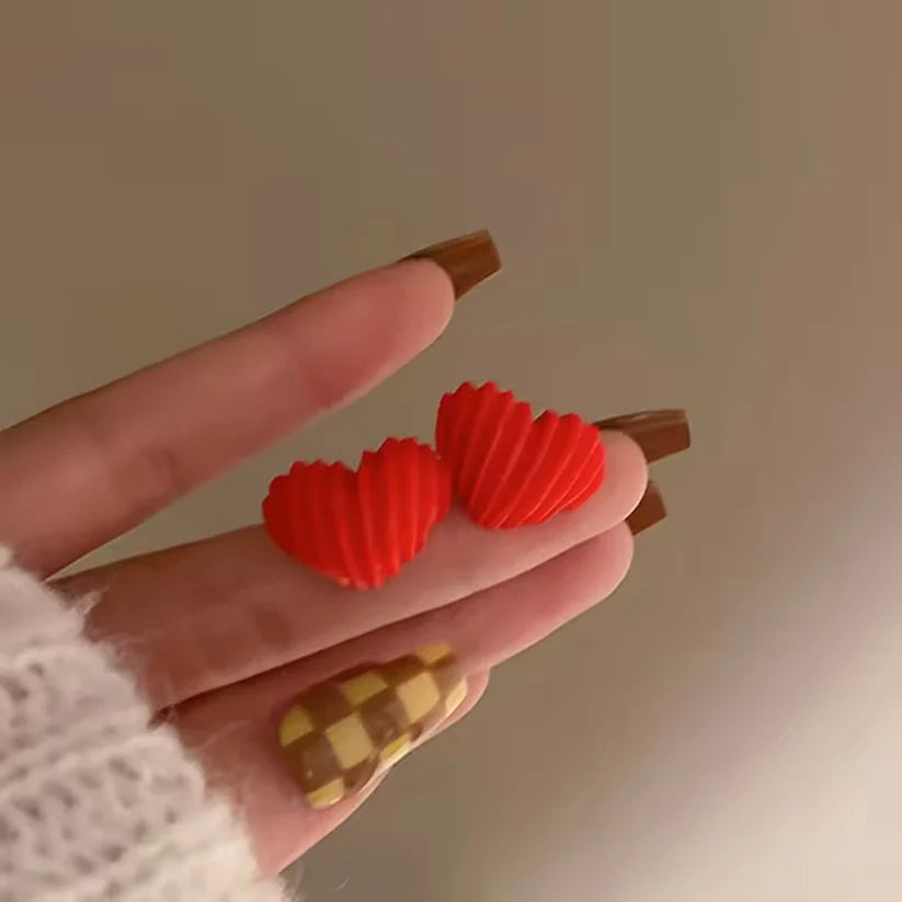 Red Heart Earrings