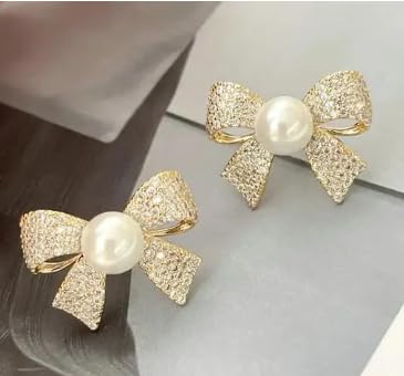 Bow Pearl Earrings