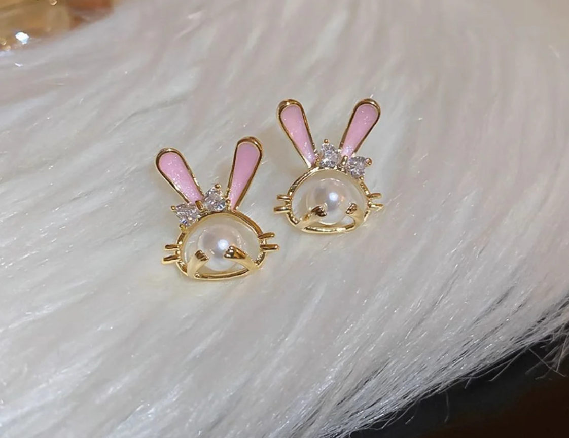 Cute Bunny Stud Earrings