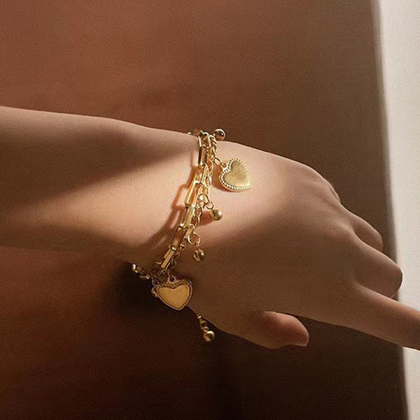 HeartLink Charm Bracelet