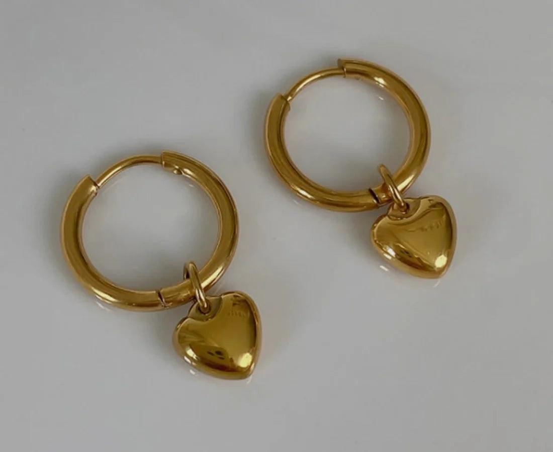 Luxy Small Heart Hoop Earrings