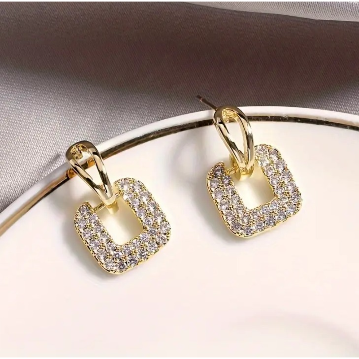 Square Bling Earrings
