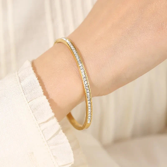 Rhinestones Band Bracelet