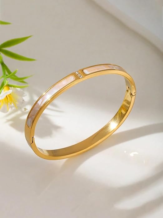 Aurora Mother-of-Pearl Bangle Bracelet