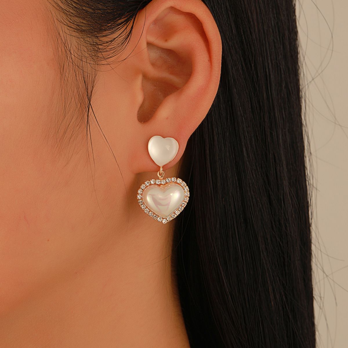 HeartBeat Pearl Cute Earrings