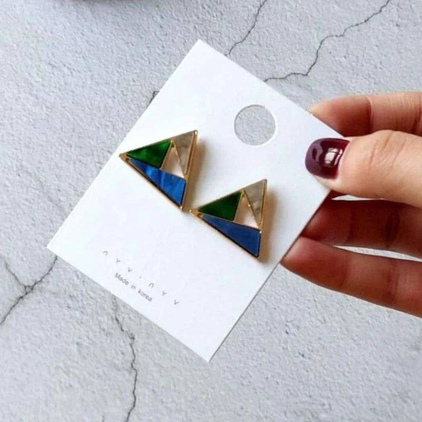Stylish Triangular Stud Earrings