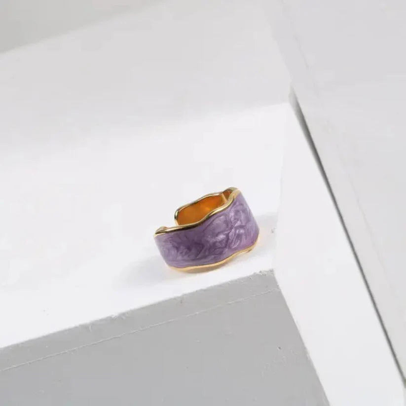 Purple Adjustable Ring