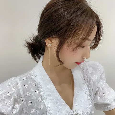 Butterfly Chain Earrings