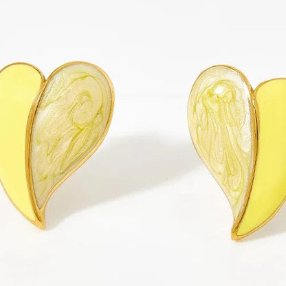 Cute Love Heart Stud Earrings