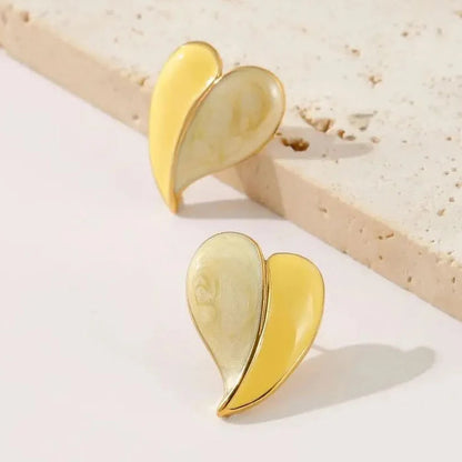 Cute Love Heart Stud Earrings