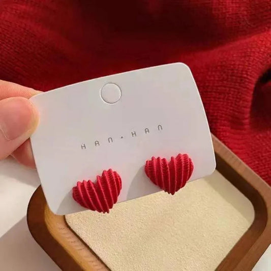 Red Heart Earrings