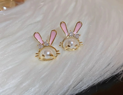 Cute Bunny Stud Earrings