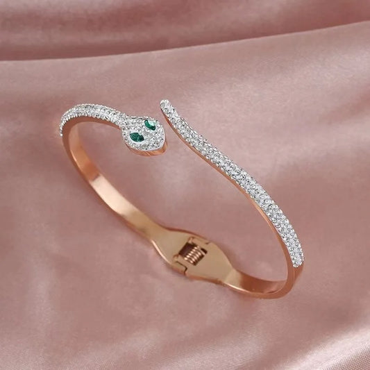 Crystal Snake Anti Tarnish Bracelet