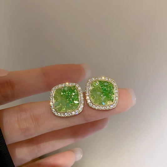 Just Like Emeralds Earrings