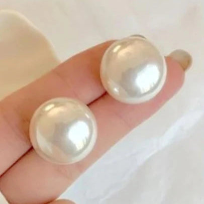 Big Pearl Stud Earrings