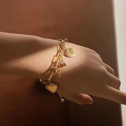 HeartLink Charm Bracelet