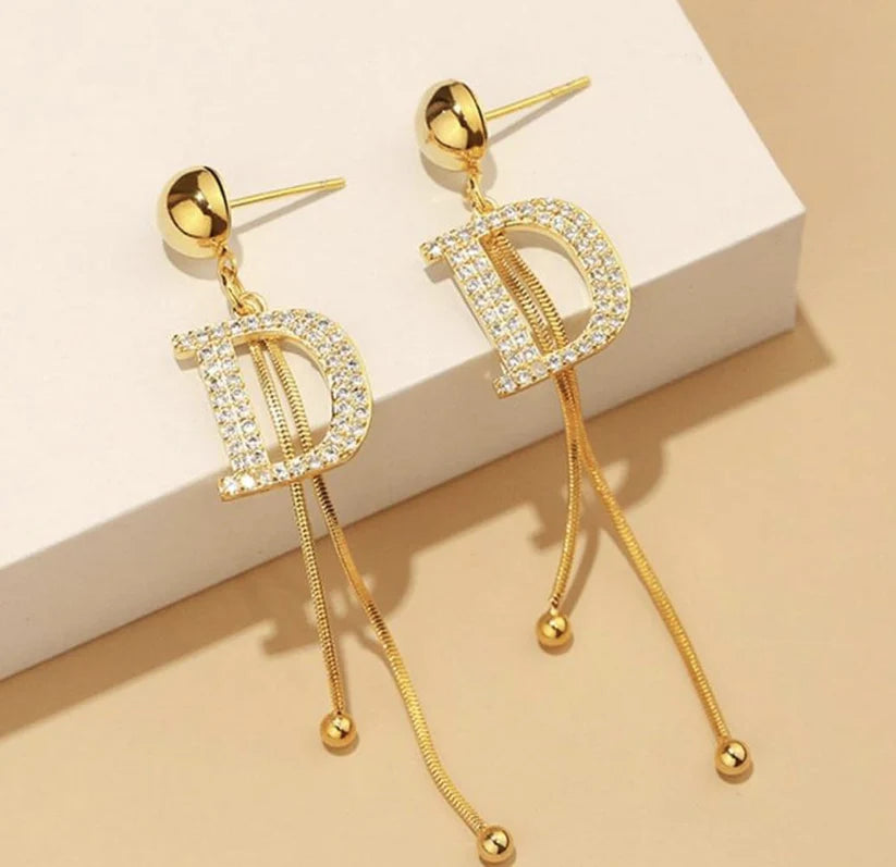 Trending D Long Dangling Earrings