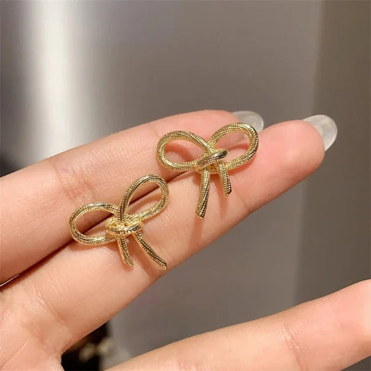 Golden Bow Earrings