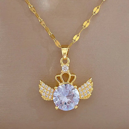 Angel Glow Pendant Necklace