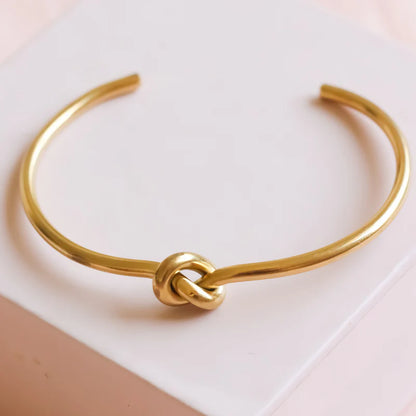 Cuff Knot 18K Gold Plated Bracelet