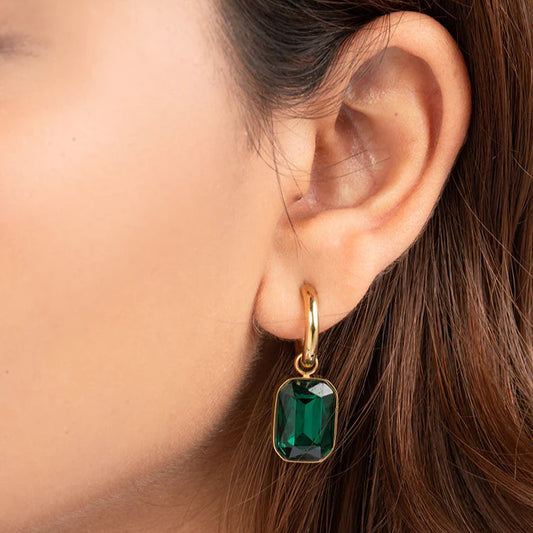 Emerald Drop Earrings