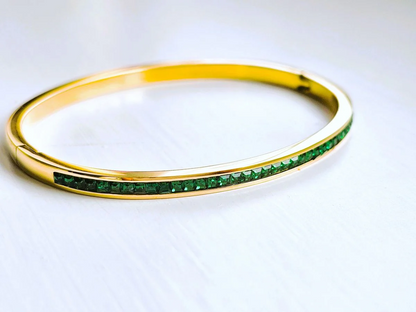 Emerald Bangle Bracelet