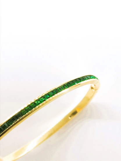 Emerald Bangle Bracelet