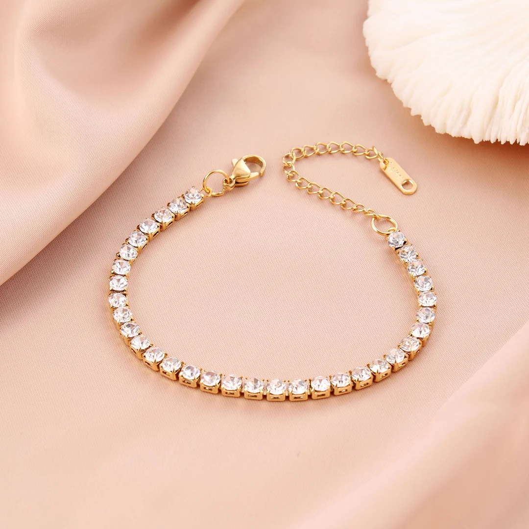 Gold Tennis Bracelet