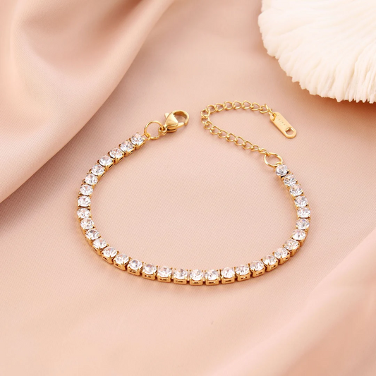 Gold Tennis Bracelet