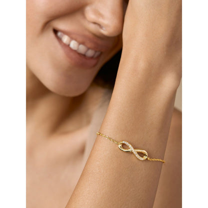BEYOND LOVE 18K GOLD PLATED INFINITY BRACELET