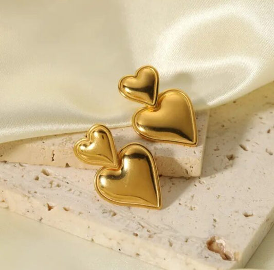 Love Drop 18K Gold Plated Earrings