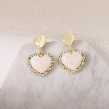 HeartBeat Pearl Cute Earrings