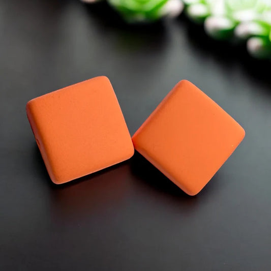Color Pop Orange Stud Earrings