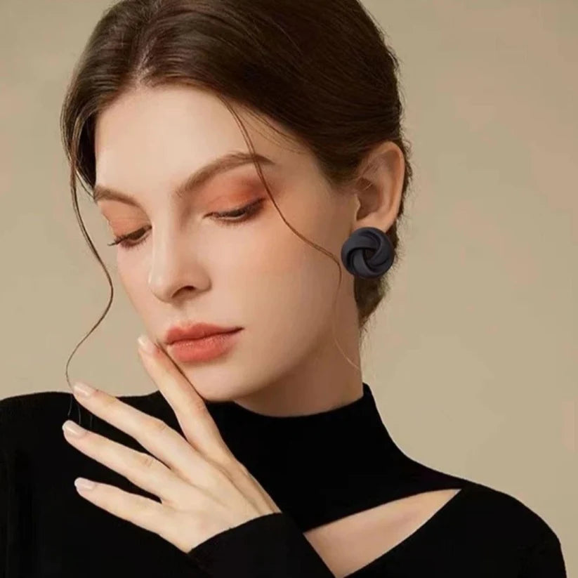 Black jack Stud Earrings