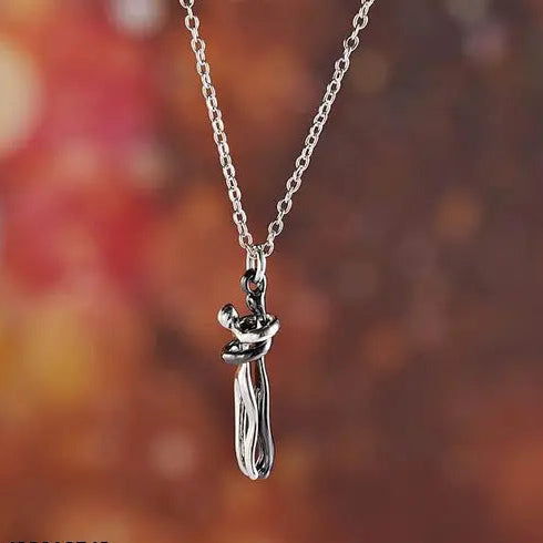 Romantic Hugging Couple Pendant Necklace