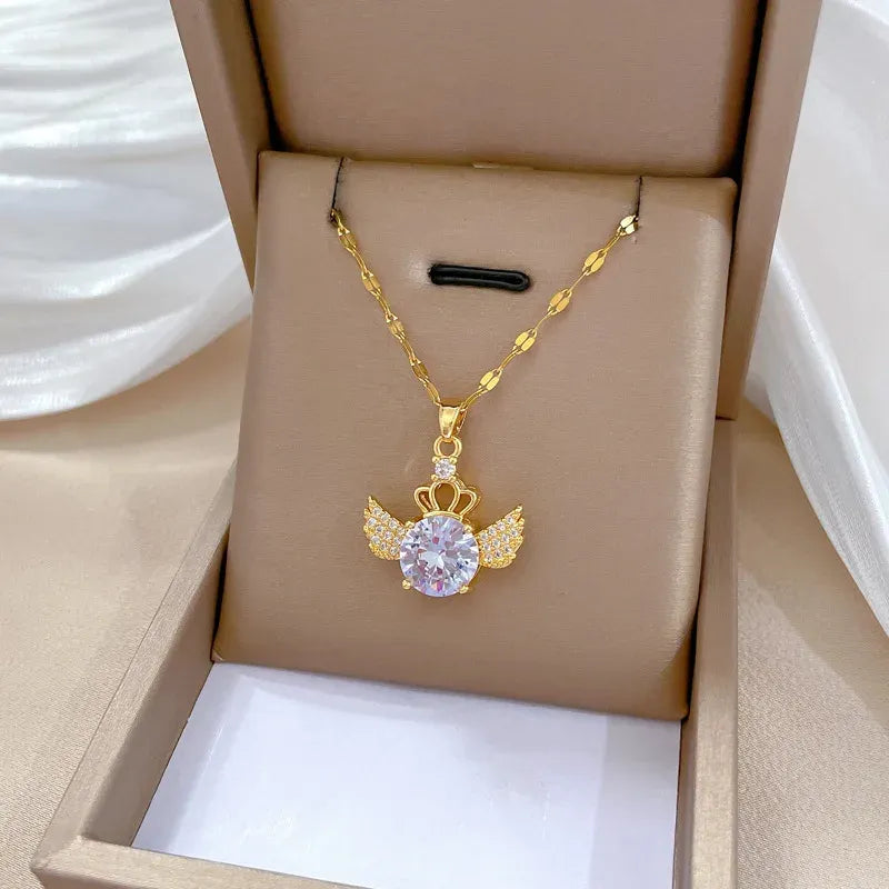 Angel Glow Pendant Necklace