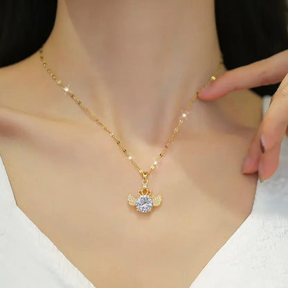 Angel Glow Pendant Necklace